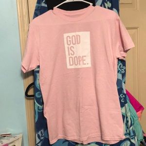 GOD IS DOPE Pink t-shirt size M